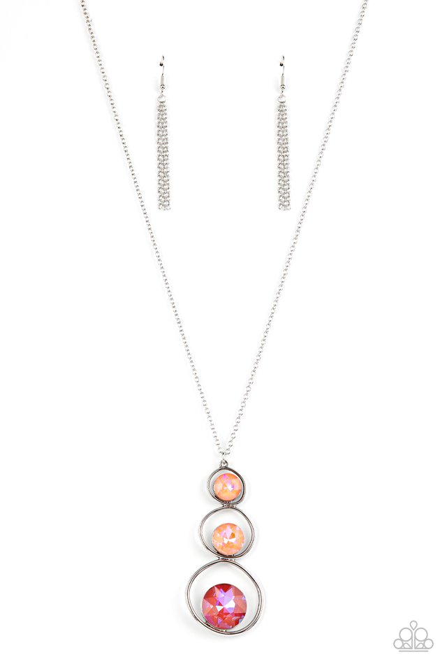 ​Celestial Courtier - Orange - Paparazzi Necklace Image