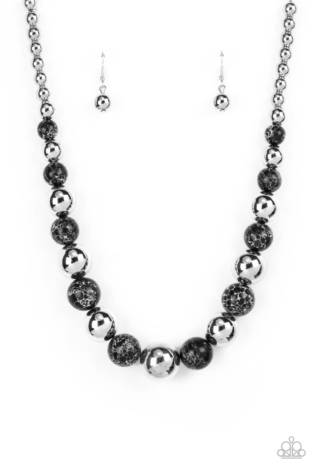 ​Stone Age Adventurer - Black - Paparazzi Necklace Image