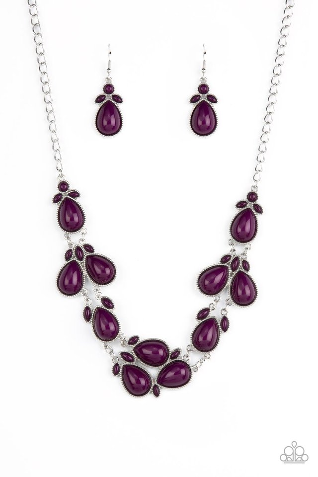 Botanical Banquet - Purple - Paparazzi Necklace Image