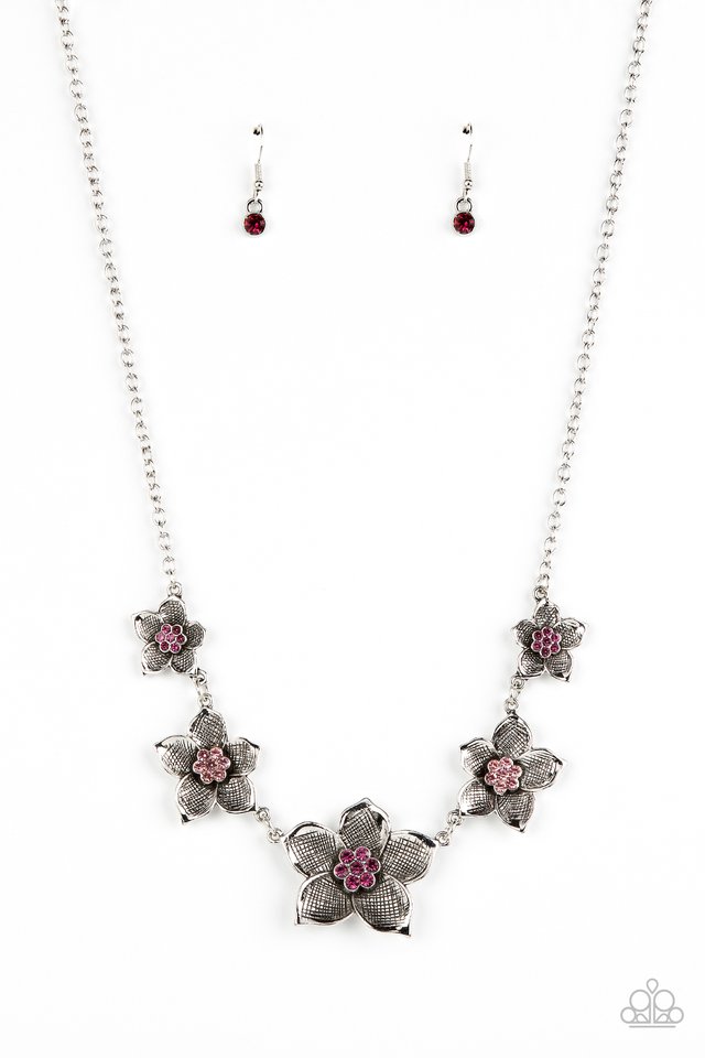 ​Wallflower Wonderland - Pink - Paparazzi Necklace Image