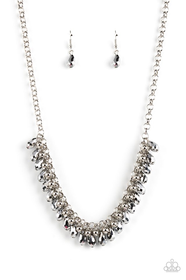 Metro Monarchy - Silver - Paparazzi Necklace Image