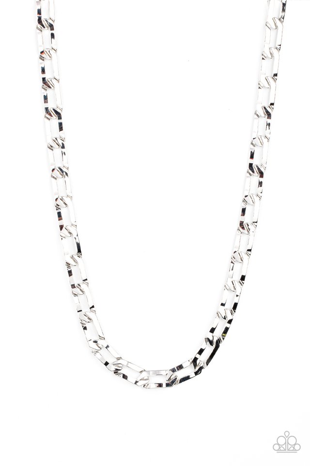 Full-Court Press - Silver - Paparazzi Necklace Image