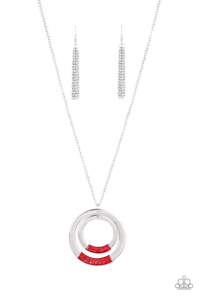 ​Authentic Attitude - Red - Paparazzi Necklace Image