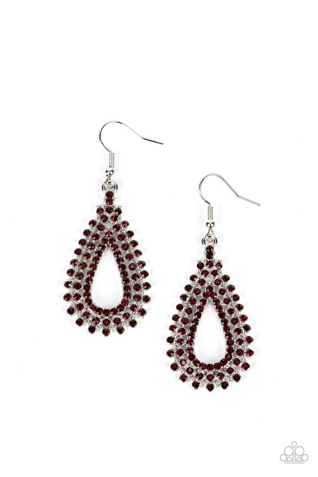 The Works - Brown - Paparazzi Earring Image