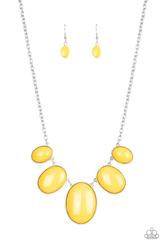 ​Vivacious Vanity - Yellow - Paparazzi Necklace Image