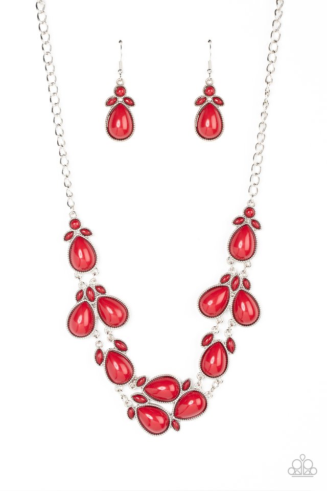 Botanical Banquet - Red - Paparazzi Necklace Image