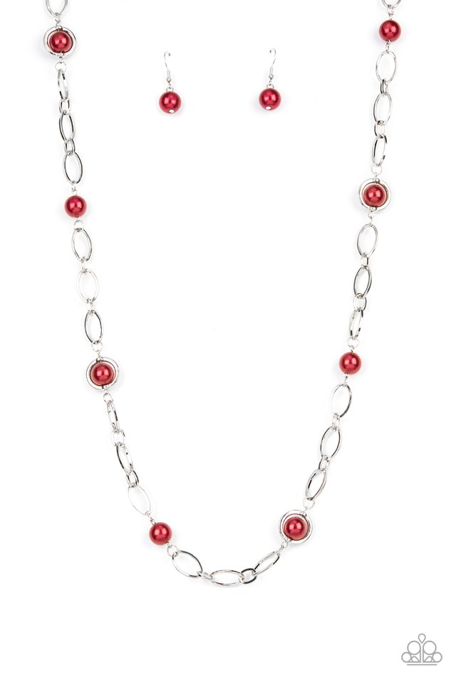 ​Fundamental Fashion - Red - Paparazzi Necklace Image