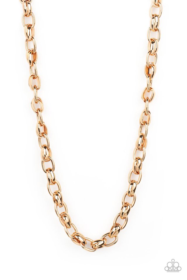 Rookie of the Year - Gold - Paparazzi Necklace Image