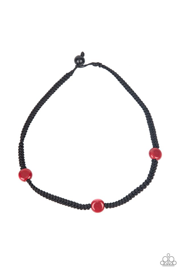 SoCal Style - Red - Paparazzi Necklace Image