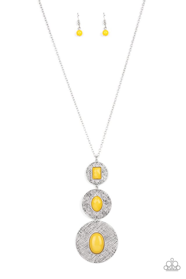 Talisman Trendsetter - Yellow - Paparazzi Necklace Image