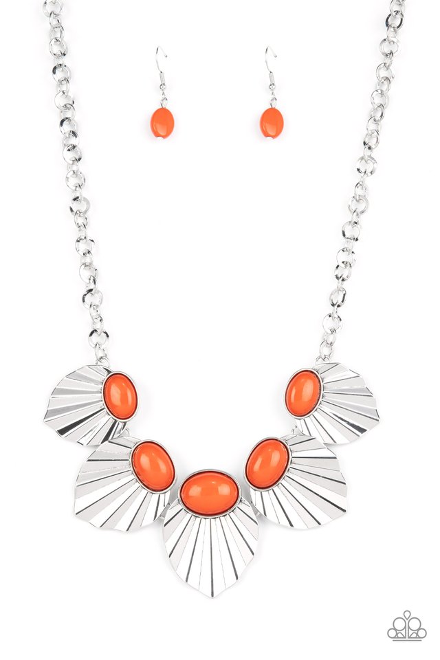 Fearlessly Ferocious - Orange - Paparazzi Necklace Image