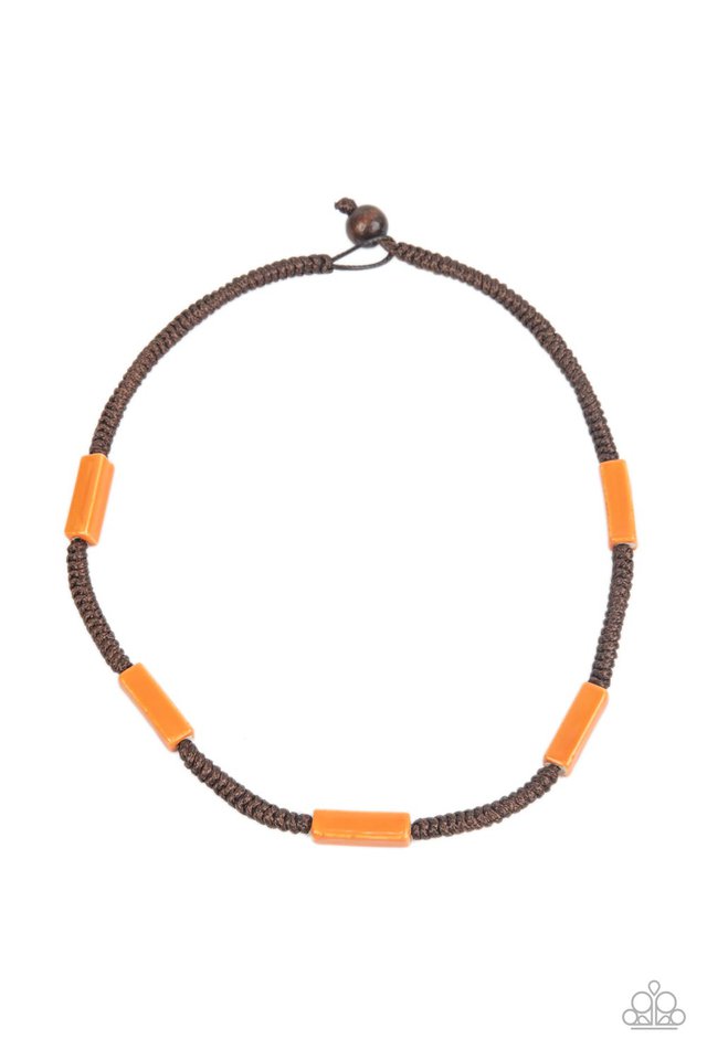 Tropical Tycoon - Orange - Paparazzi Necklace Image