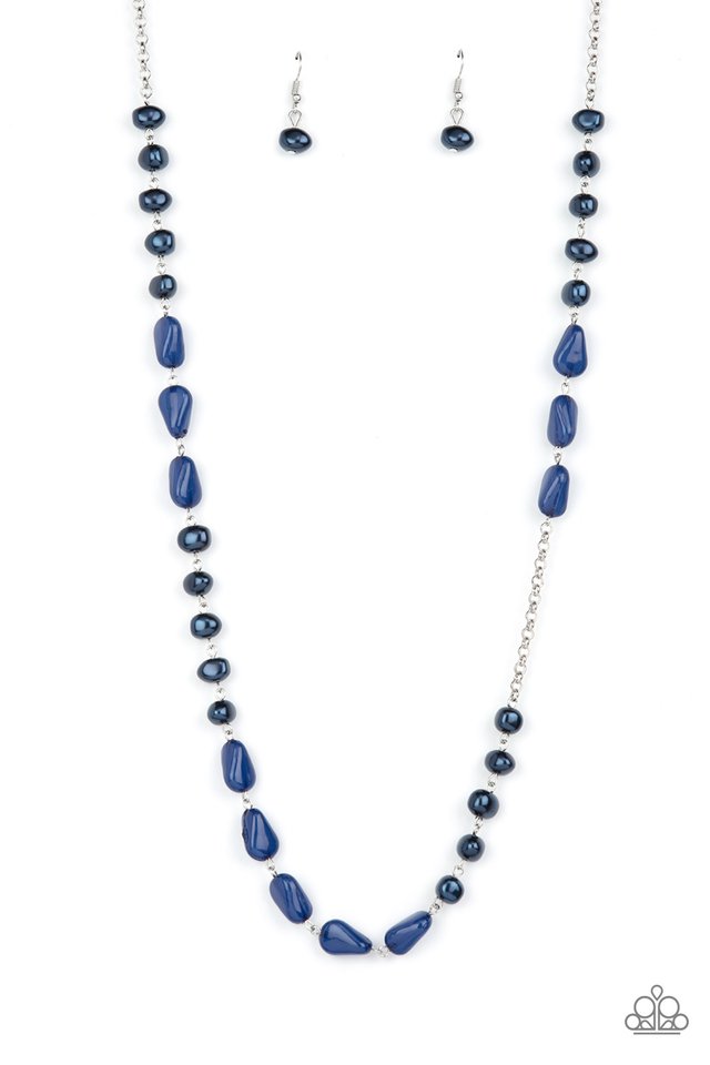 Shoreline Shimmer - Blue - Paparazzi Necklace Image