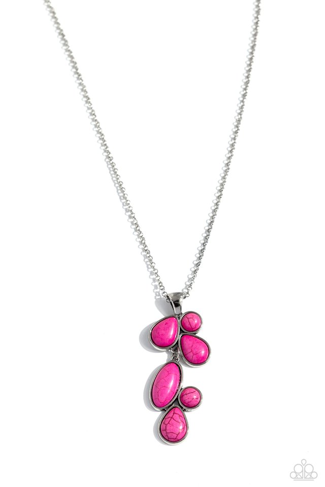 Wild Bunch Flair - Pink - Paparazzi Necklace Image