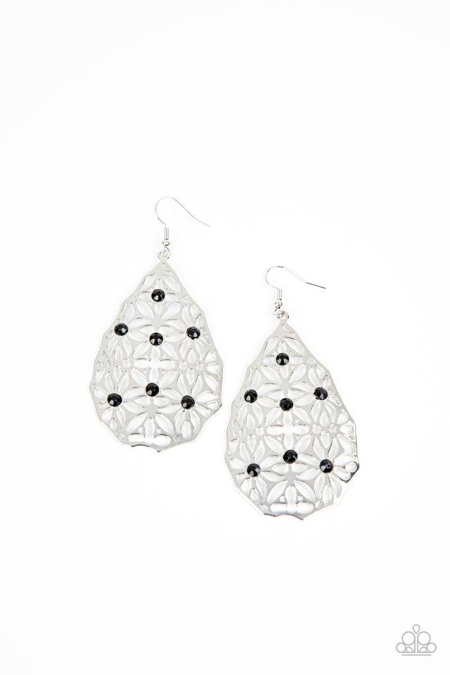 Delightfully Daisy - Black - Paparazzi Earring Image