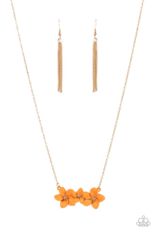 Petunia Picnic - Orange - Paparazzi Necklace Image