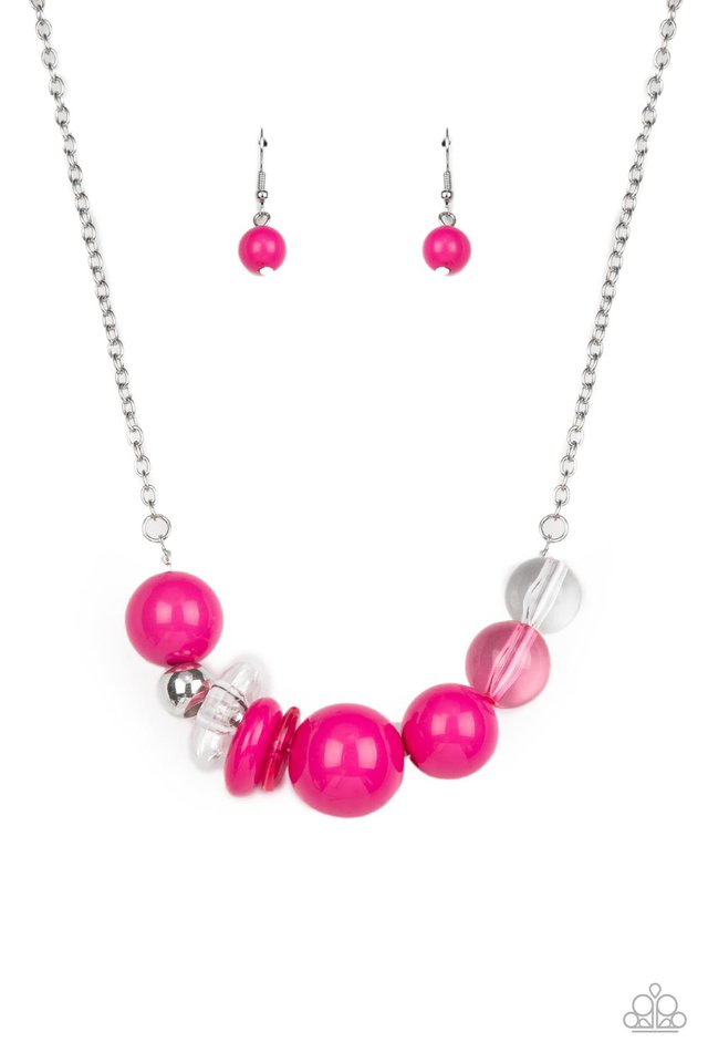 ​Bauble Bonanza - Pink - Paparazzi Necklace Image