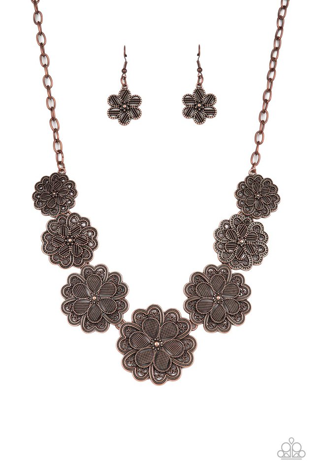 ​Basketful of Blossoms - Copper - Paparazzi Necklace Image