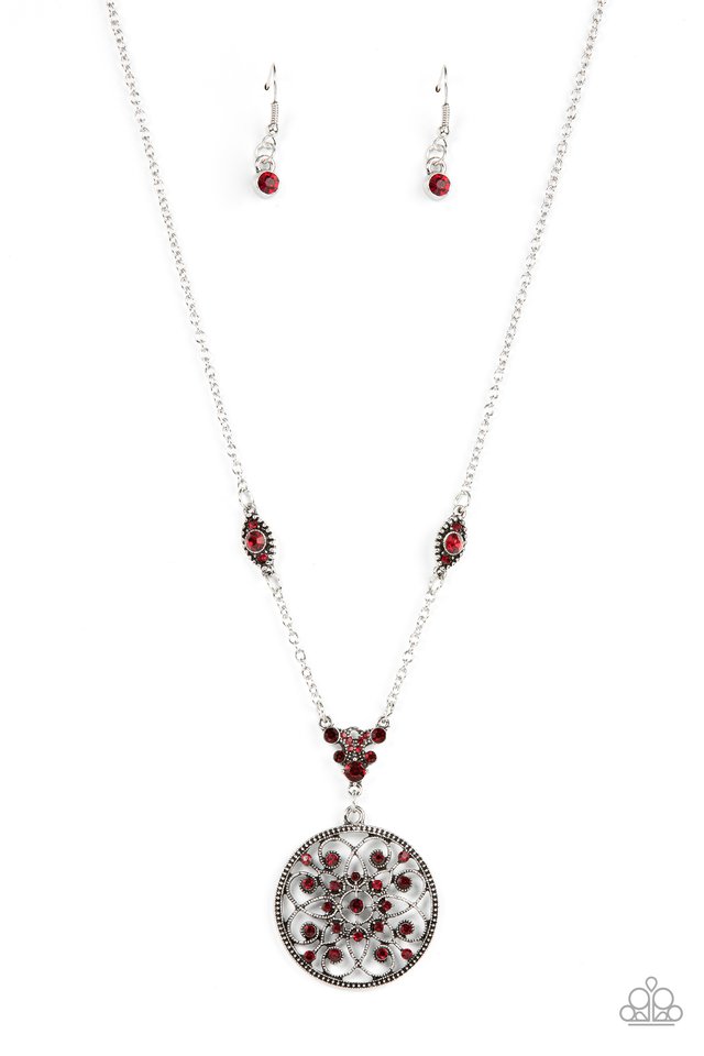 TIMELESS Traveler - Red - Paparazzi Necklace Image