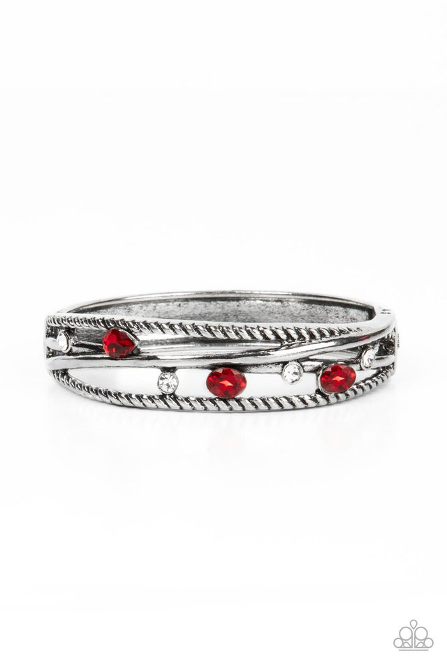 Bonus Bling - Red - Paparazzi Bracelet Image