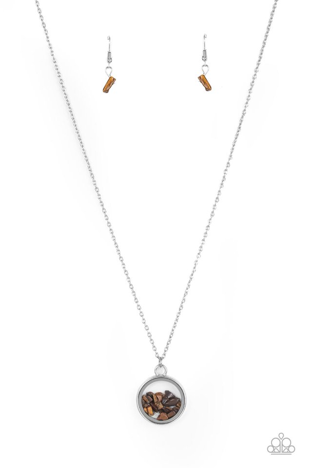 Gemstone Guru - Brown - Paparazzi Necklace Image