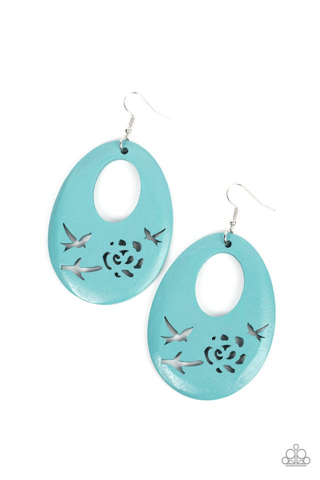 ​Home TWEET Home - Blue - Paparazzi Earring Image