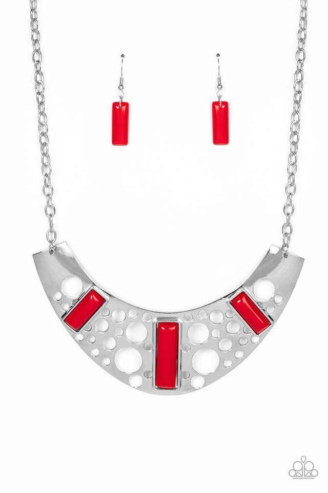 ​Real Zeal - Red - Paparazzi Necklace Image