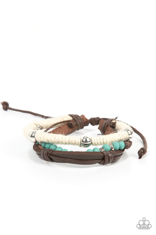 Timber Trail - Blue - Paparazzi Bracelet Image