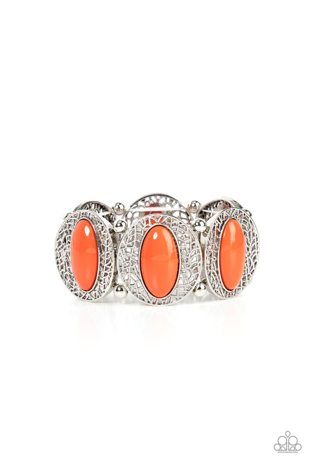 ​Eastern Escapade - Orange - Paparazzi Bracelet Image