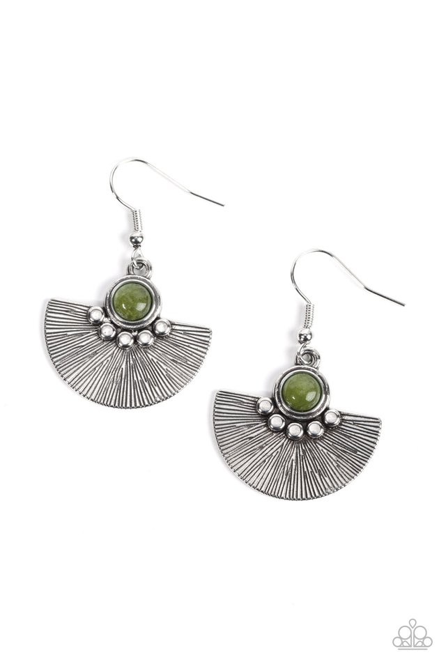 Manifesting Magic - Green - Paparazzi Earring Image