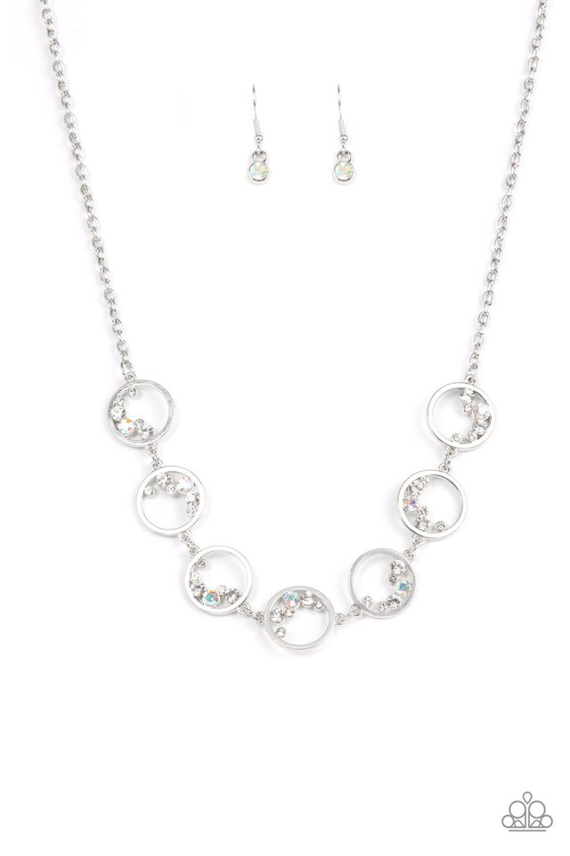 Blissfully Bubbly - White - Paparazzi Necklace Image
