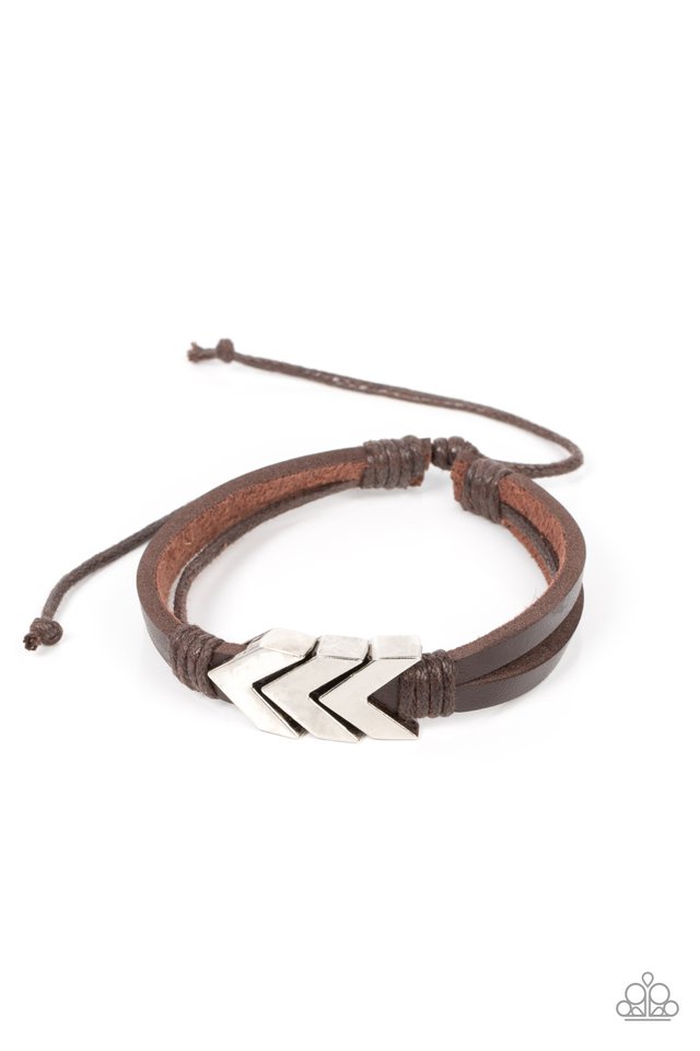 Arrow Pharaoh - Brown - Paparazzi Bracelet Image