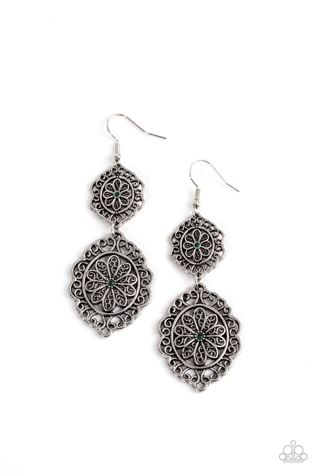 Floral Favorite - Green - Paparazzi Earring Image