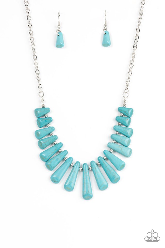 Mojave Empress - Blue - Paparazzi Necklace Image