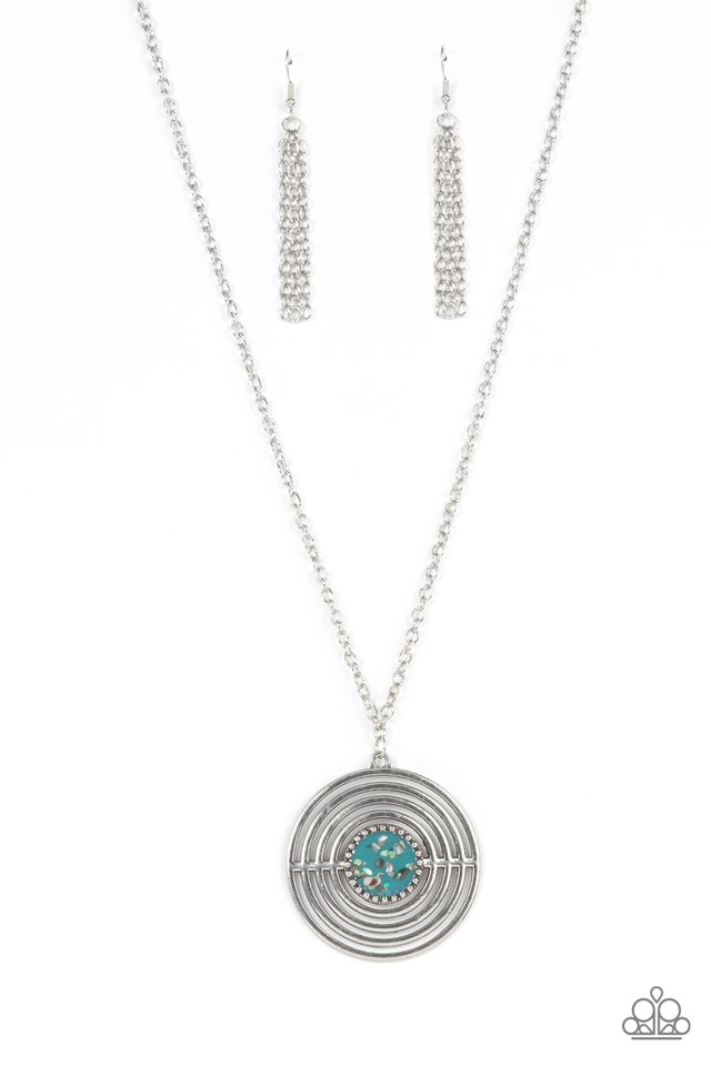 Targeted Tranquility - Blue - Paparazzi Necklace Image