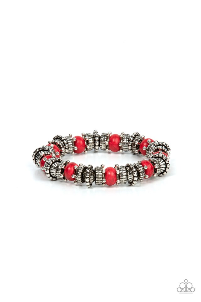 Canyon Crusher - Red - Paparazzi Bracelet Image