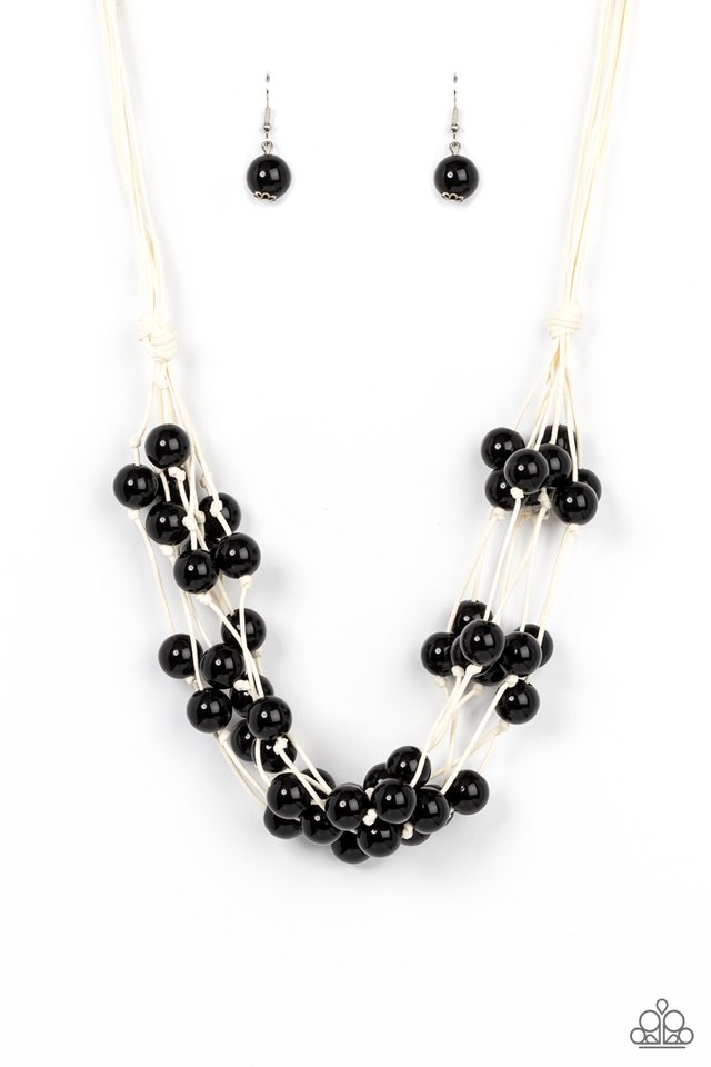 Yacht Catch - Black - Paparazzi Necklace Image