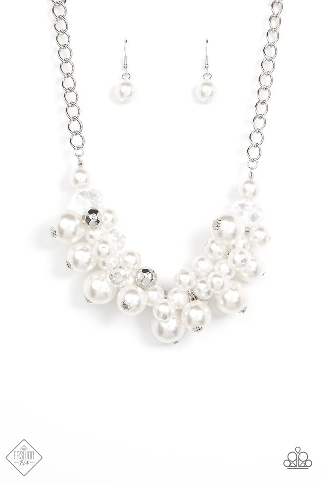 ​Romantically Reminiscent - White - Paparazzi Necklace Image