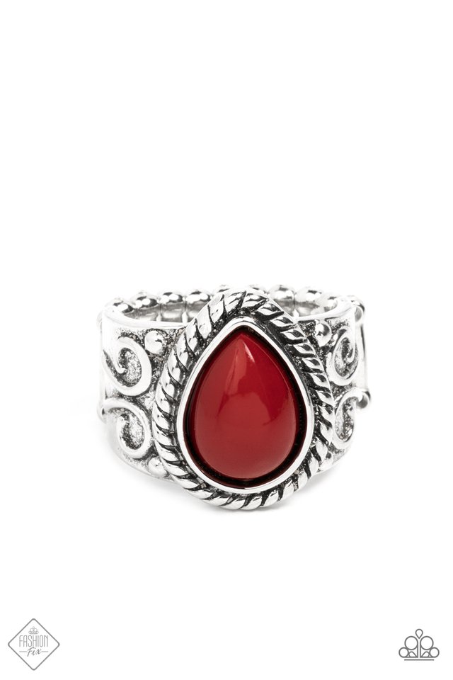 Maritime Mirage - Red - Paparazzi Ring Image