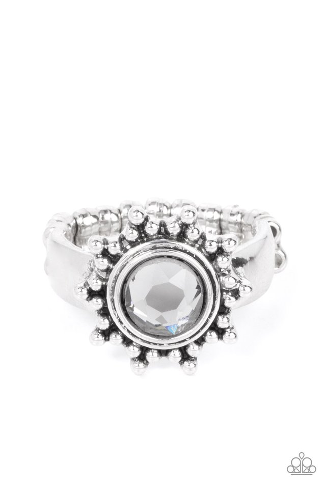 Expect Sunshine and REIGN - Silver - Paparazzi Ring Image