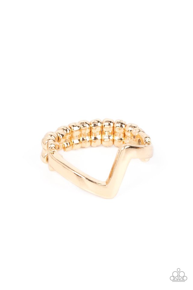 Global Shock - Gold - Paparazzi Ring Image