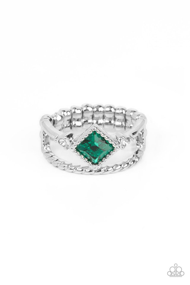 Angling for Attention - Green - Paparazzi Ring Image