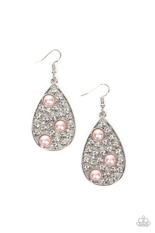 Bauble Burst - Pink - Paparazzi Earring Image