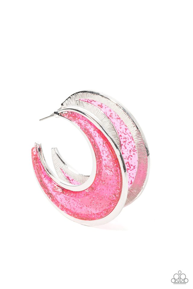 Charismatically Curvy - Pink - Paparazzi Earring Image