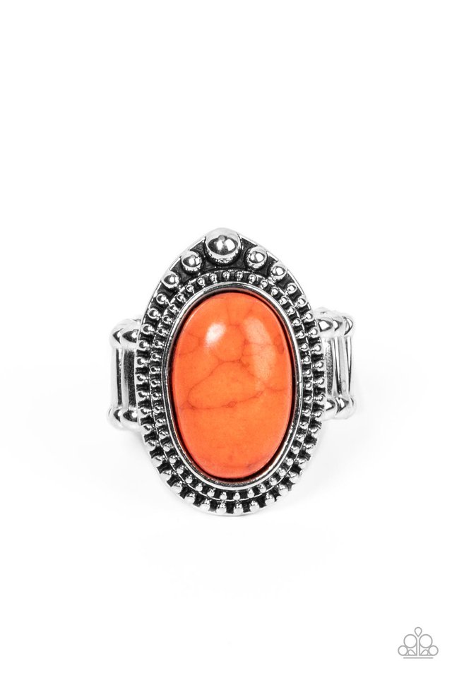 Chiseled Canyons - Orange - Paparazzi Ring Image