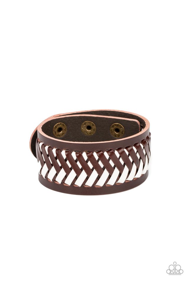 ​Punk Rocker Road - Brown - Paparazzi Bracelet Image