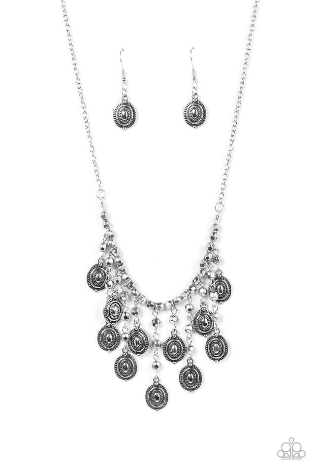 Leave it in the PASTURE - Silver - Paparazzi Necklace Image