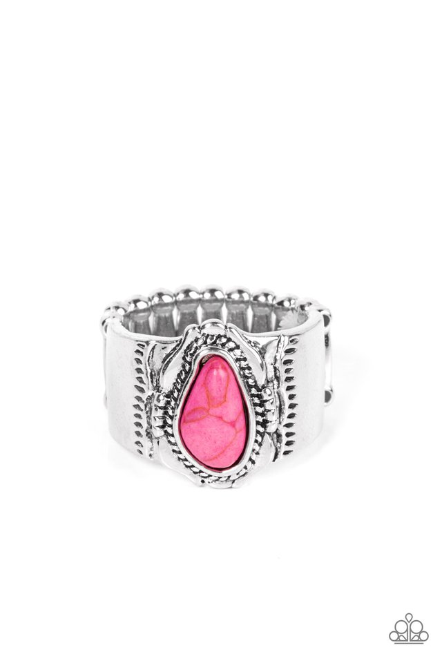Moab Motif - Pink - Paparazzi Ring Image