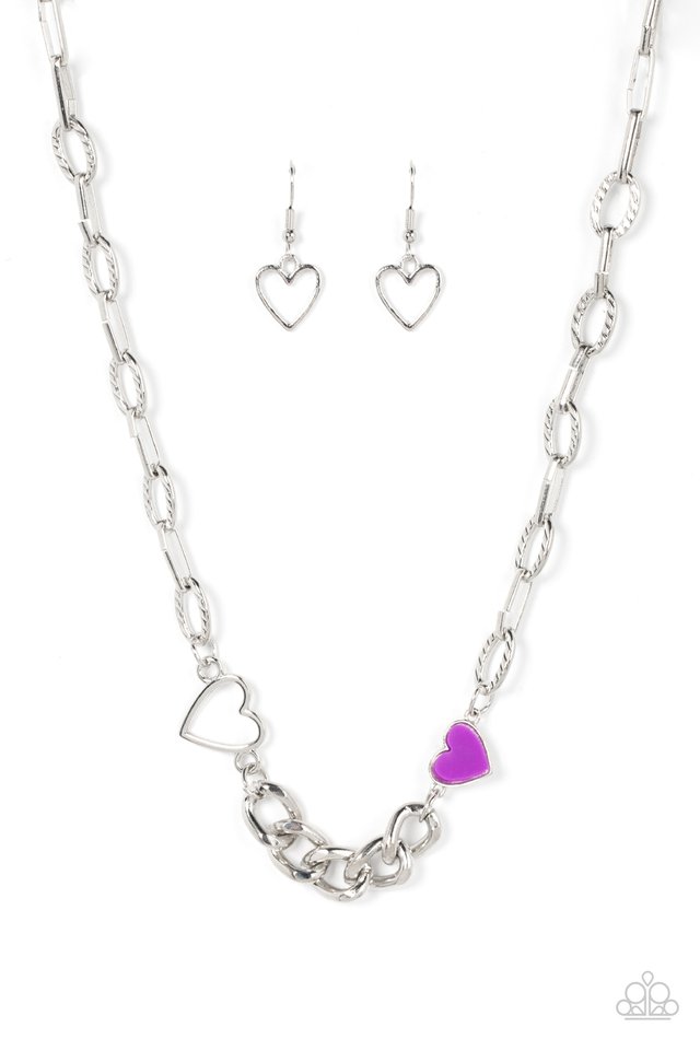 Little Charmer - Purple - Paparazzi Necklace Image