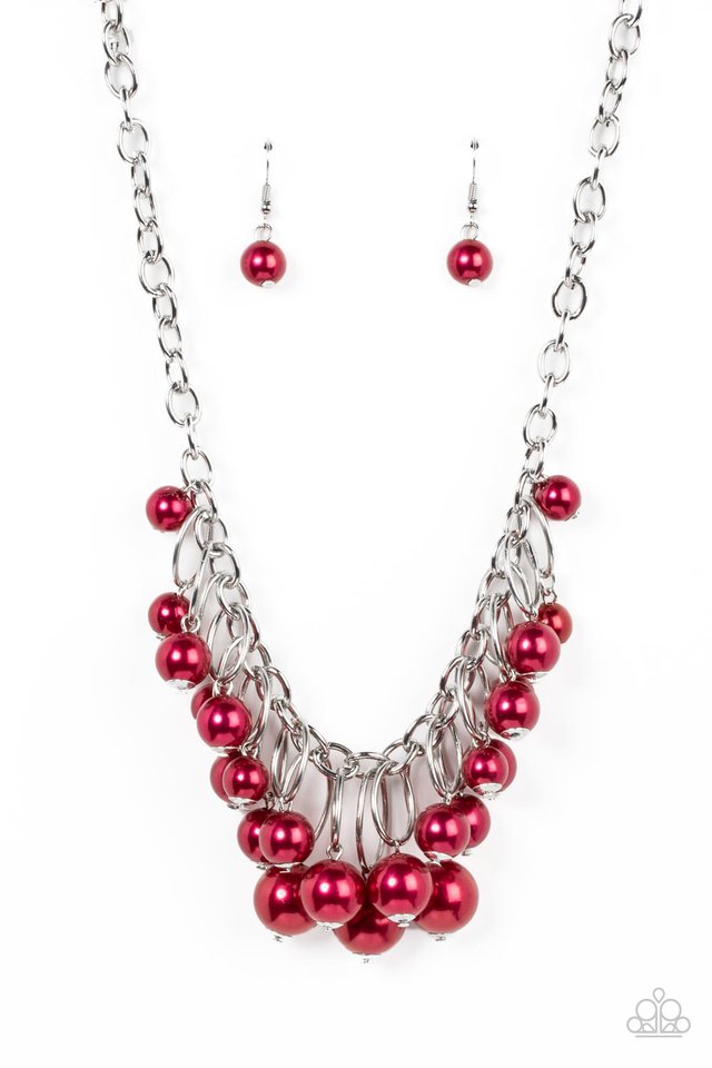 Powerhouse Pose - Red - Paparazzi Necklace Image